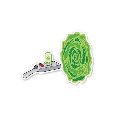 Portal Gun- Rick and Morty Official Sticker