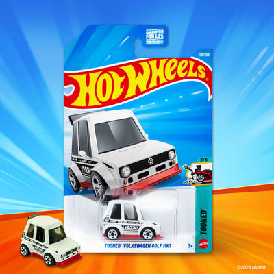 Worldwide Basic Car | HW Tooned Volkswagen Golf MK1 | Toy Car for Kids & Collectors