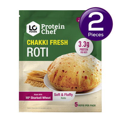Whole Wheat Roti | Non Frozen | Fresh | MP Sharbati Atta | Ready to Cook Chapati Combo