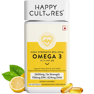 5X Omega - 3,2600mg | EPA 936, DHA 624 | Heart, Brain & Joint Health | No Fishy Burp | 60 Softgel
