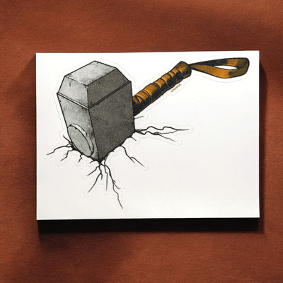 House Of Festivals Mjolnir - Marvel Official Sticker