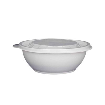 Plastic Round Reusable Container with Lid 750ml Pack of 6
