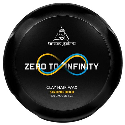 Zero To Infinity Clay Hair Wax For Men | Strong Hold | Matte Finish | Natural Styling