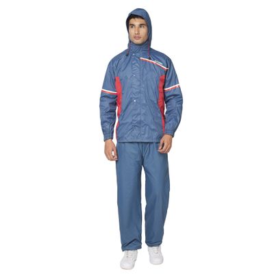 Citizen Reversible Series Raincoat With Pant - Blue- CR016-2XL