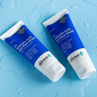 1% Salicylic Acid Gel Face Wash With Salicylic Acid & Witch Hazel For Active Acne Combo