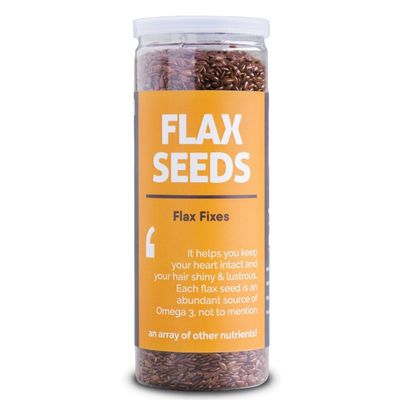 Omay FOODs Roasted Flaxseeds Big Jar