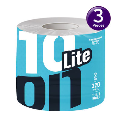 10On Lite 320 Pulls | 2 Ply Toilet Roll Combo