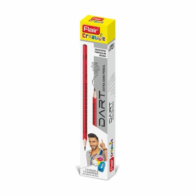 Flair Dart Extra Dark Pencil Pack of 10