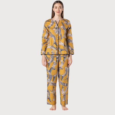Women Multicolor Printed Pure Cotton Night Suit SE-NSP-674 | L