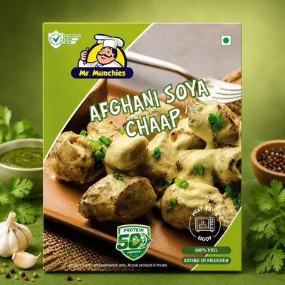 Afghani Soya Chaap | 50g Protein