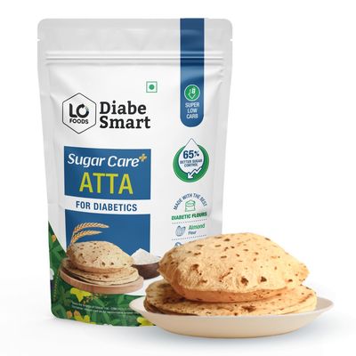 DiabeSmart Sugar Care Plus Low GI Atta, High Fiber High Protein Sugar Control Atta for Diabetes