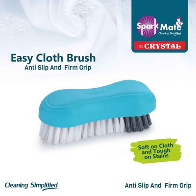 Premium Cloth Brush With Soft & Hard Bristles Assorted Plastic