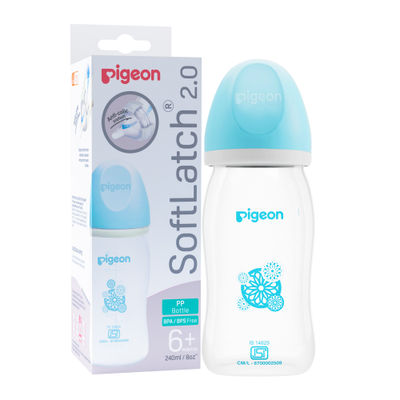 Softlatch 20 Pp Nursing Bottle Blue | 240 ml