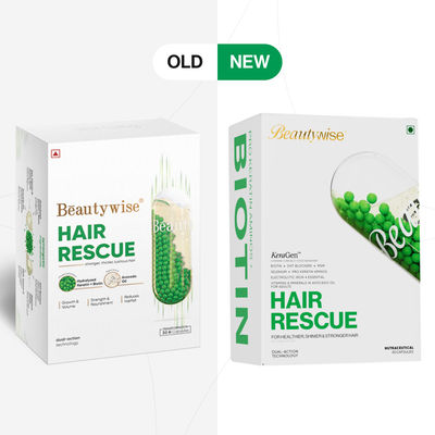 Dual Action Hair Rescue Biotin, Keratin & DHT Blocker for Hairfall Control & Growth