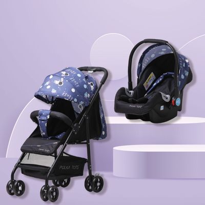 Click Clack Travel System | Space Stroller + Car Seat, Blue