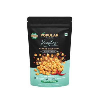 Popular Roasties Almond Crunchies | Desi Dhamaka