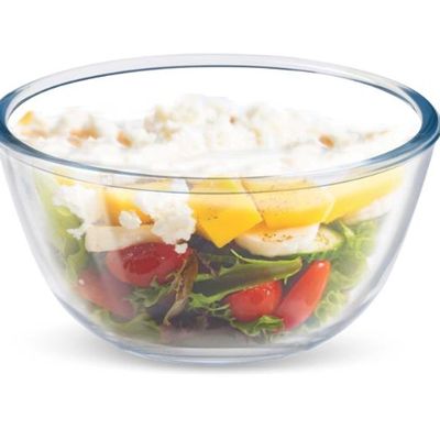 Treo By Milton 1000 Oven Safe Mixing Borosilicate Glass Bowl, 1000 ml, Transparent (Without Lid)