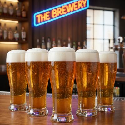 Beer Glass | Lead Free | Set of 6 | 460 ml | Blackcarrot