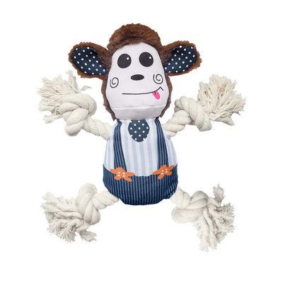Monkey Plush Squeaky Dog Toy