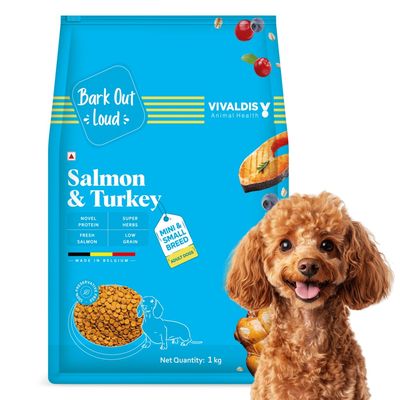 Salmon & Turkey Fish Dog Food | Small & Mini Breed | Naturally Hypoallergenic