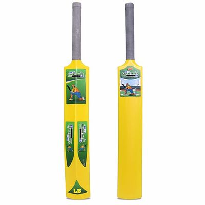 Big Turf Cricket Bat, for Kids & Adults 15+ | Indoor/Outdoor | Yellow - 34.5 in