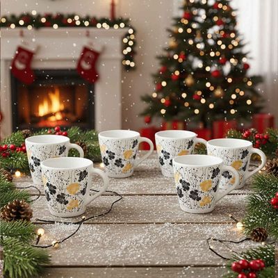 Dreamer Opalware Mug, Tea/Coffee Mug, 160Ml Each,Microwave & Dishwasher Safe