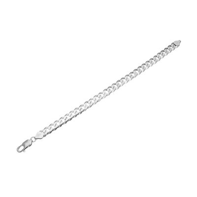 Classic Cuban Bracelet for Men and Boys| Anti-Tarnish | Silver