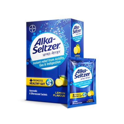 Alkaseltzer Lemon Flavour Instant Relief from Acidity, Gas & Indigestion