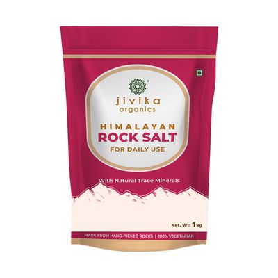 Jivika Mineral-Rich Himalayan Rock Salt | Low Sodium Pink Salt