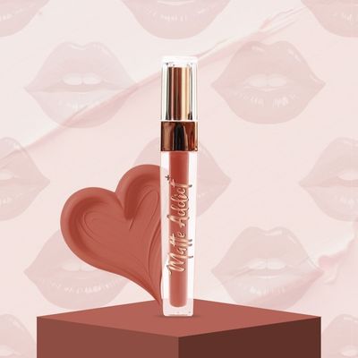Matte Addict + Liquid Lipstick, 8Hr stay,Lightweight & Transfer proof -Sunlit Beige 03
