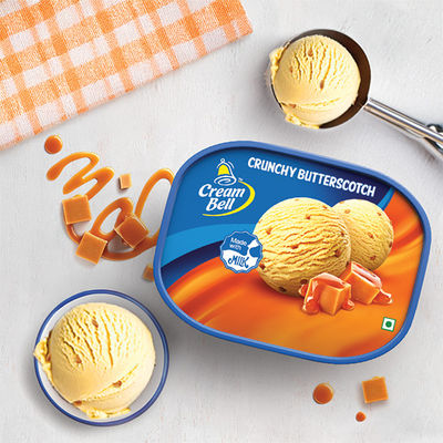Crunchy Butterscotch Ice Cream Tub