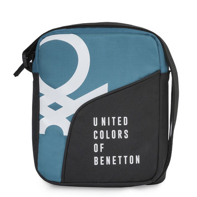 Unisex Graphic Polyester 3 L Crossbody Bag and Cases | Black and Green