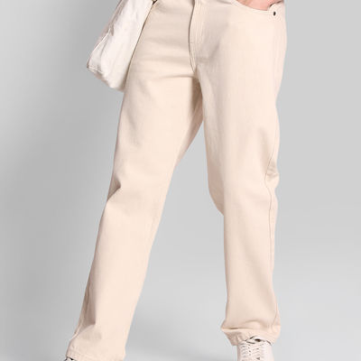 Men's Straight Fit Jeans | Ecru - 36