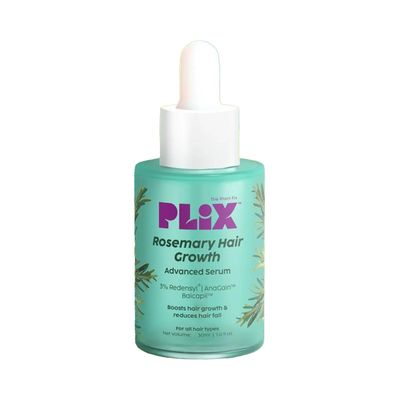 Plix Rosemary Advanced Hair Growth Serum for Hair Density & Thickness (For Men & Women)