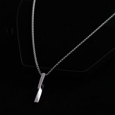 Collier Pendant with Chain for Men and Boys| Anti-Tarnish | Silver