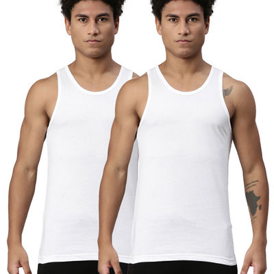 Levi's 012 Men's Classic Vest | Comfort & Smartskin Technology | Pack of 2 | White | M