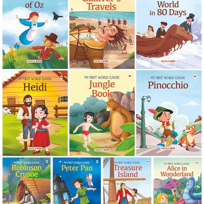 Story Books for Kids - World Classic (Abridged) (Set of 10 Books) (Illustrated)