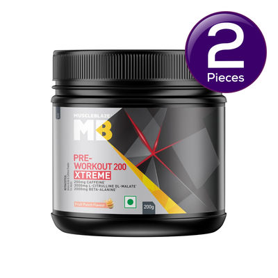 Pre Workout 200 Xtreme (Fruit Punch, 30 Servings) Combo