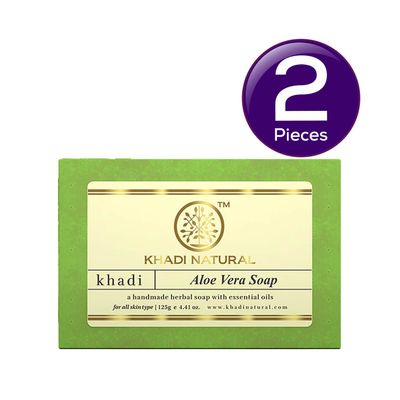 Khadi Natural Aloe Vera Soap For Moisturizing Dry Skin Combo