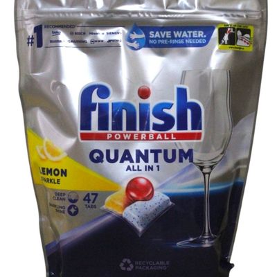 Finish Quantum All In One Lemon Dishwasher Tablets