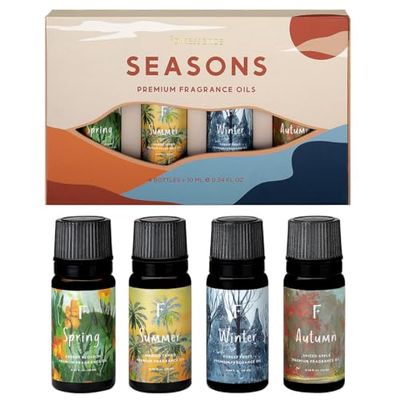 Folkulture Premium Essential Oils, Set of 4 Fragrance Oil, 10 ml, Seasons