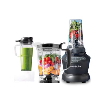 Combo Mixer Grinder/Smoothie Maker | 1000W | 2 Jars | 1.6L Pitcher & Tamper - Dark Grey