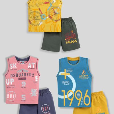 Boys Casual T-shirt & Shorts | Assorted | 3 - 6 Months