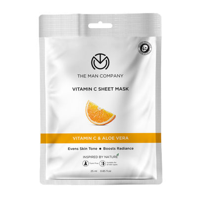Vitamin C Sheet Mask For Skin Brightening- Improves Skin Tone
