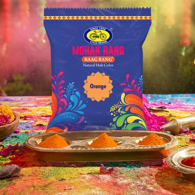 Mohak Rang Natural Raag Rang Holi Colour | Orange | Cycle