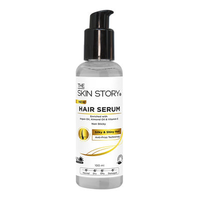 Anti Frizz Hair Serum With UV Protection Makes Dry Frizzy Hair Soft Shiny Non-Sticky