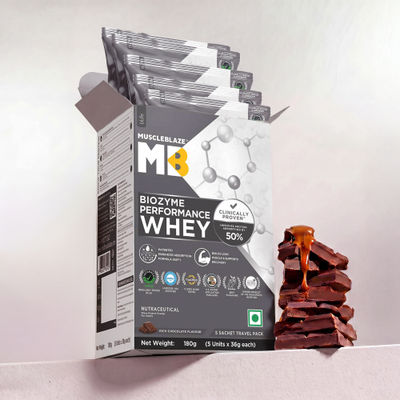 Biozyme Performance Whey Protein Powder Pack (Rich Chocolate)