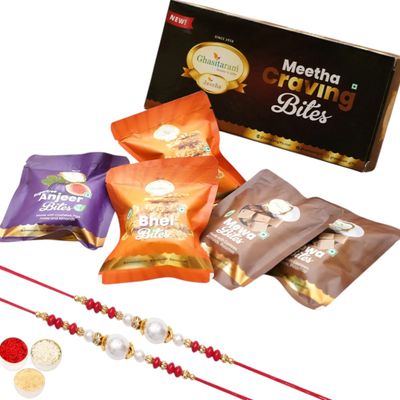Meetha Craving Bites with 2 Rakhis