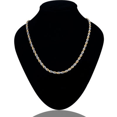 Men's Rope Chain Gold, Silver 24 Inches