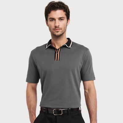 Men's Territ Dark Polo T-shirt | Grey - S